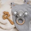 Crochet Animal Wooden Rattle Teether