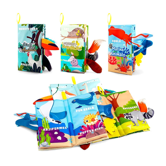 Infant Crinkle Book for Early Development & Interactive Play